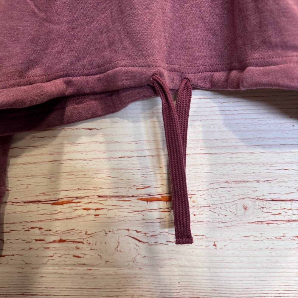 NWT Athleta Marina Saeatshirt in Tawny Rose Heather Sz L - Picture 7 of 14
